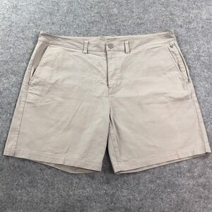 Mack Weldon Mens Chino Shorts 38W Tan Cotton